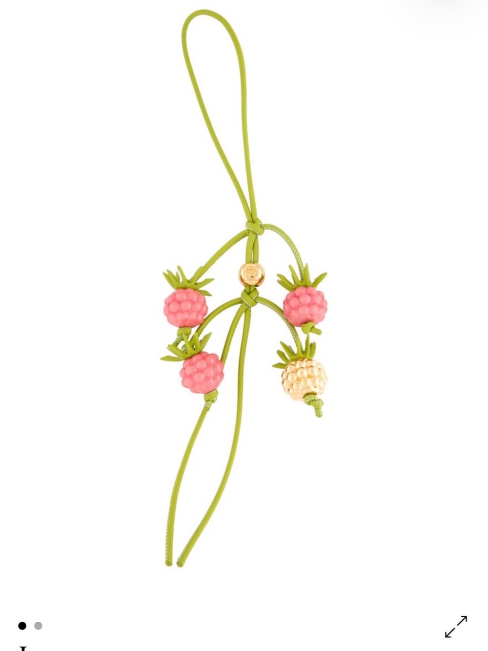 Loewe pink Berry Bag Charm